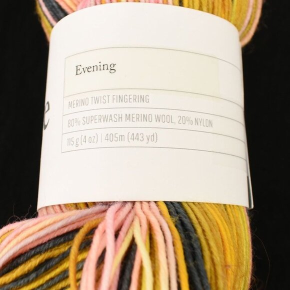 Gauge Dyeworks Merino Twist Fingering Yarn Superwash Merino Nylon Evening - Picture 3 of 4